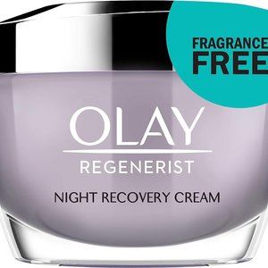 Olay Regenerist Night Recovery Cream Face Moisturizer, Fragrance Free, 1.7 oz